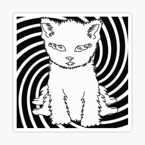 Junji Ito Cat Stickers for Sale | Redbubble