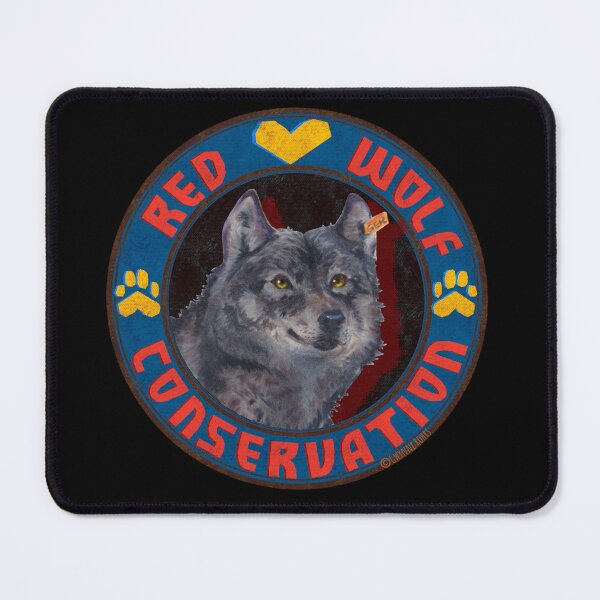 Item preview, Red Wolf Conservation - Blue designed and sold by Gwynnerohrs.