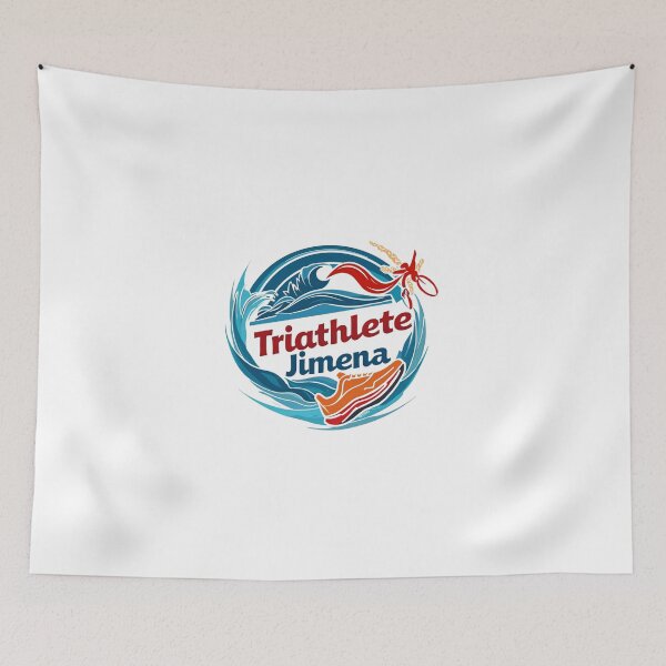 Item preview, Dynamic Triathlete Jimena - Swim, Bike, Run designed and sold by Triathlongram.