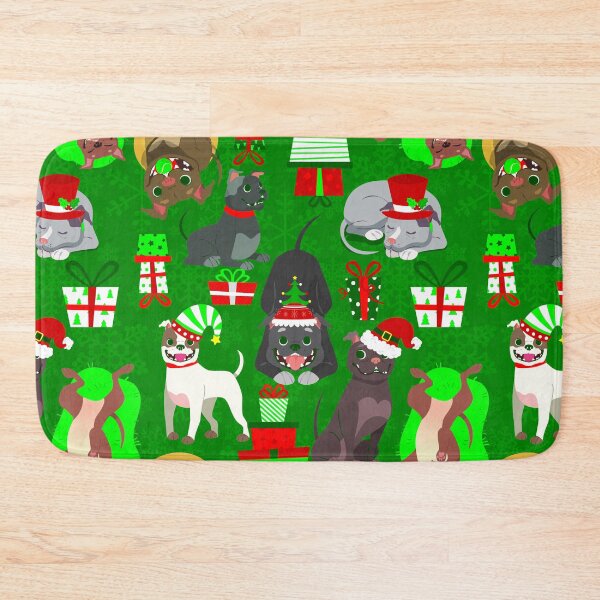 Item preview, christmas pitbull puppy santa dog  designed and sold by Gossip Rag.