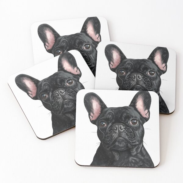 Item preview, An illustration of a BLACK French Bulldog designed and sold by JOTAMIKE.