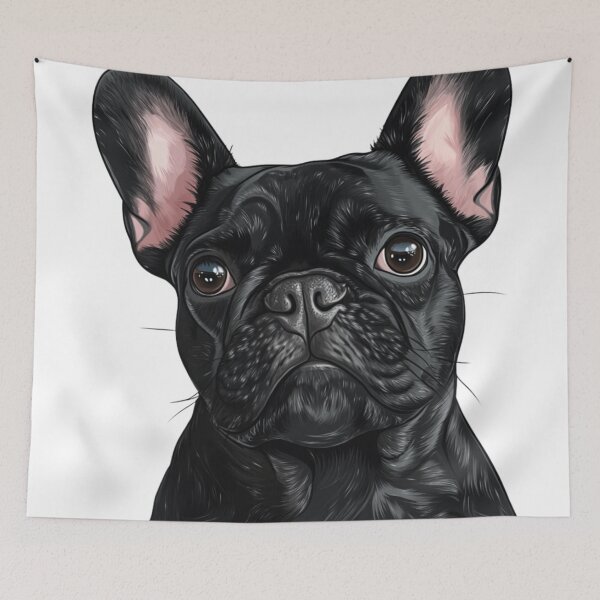 Item preview, An illustration of a BLACK French Bulldog designed and sold by JOTAMIKE.