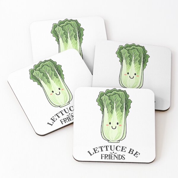 Item preview, Lettuce Be Friends - Whimsical Typography Design designed and sold by NudnaGrafika.