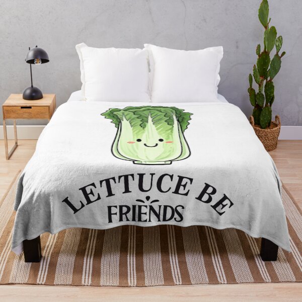 Item preview, Lettuce Be Friends - Whimsical Typography Design designed and sold by NudnaGrafika.