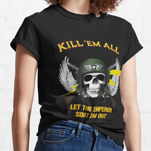 Mens Kill Em With Kindness T Shirt Funny Bloody Spooky Halloween Killer  Joke Tee