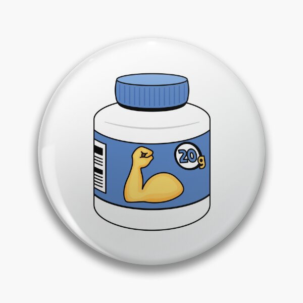 Artikelvorschau, Proteinpulver entworfen und verkauft von SideQuestDoodles.