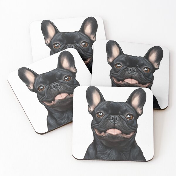 Item preview, An_illustration_of_a_BLACK_French_Bulldog designed and sold by JOTAMIKE.