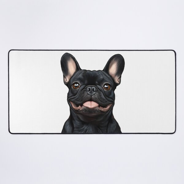 Item preview, An_illustration_of_a_BLACK_French_Bulldog designed and sold by JOTAMIKE.