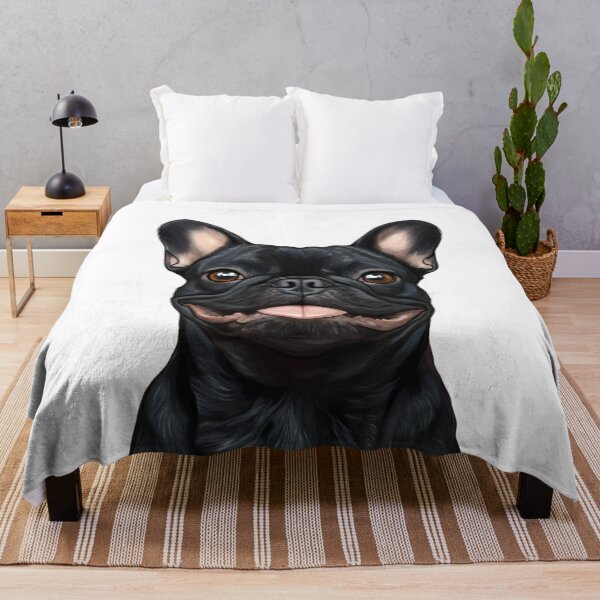 Item preview, An_illustration_of_a_BLACK_French_Bulldog designed and sold by JOTAMIKE.