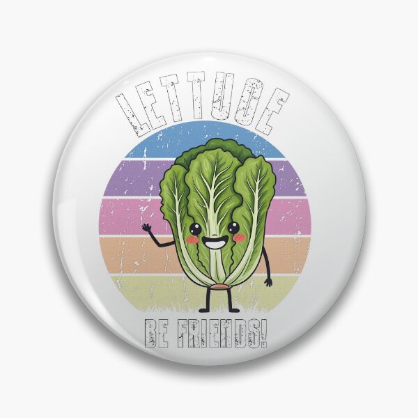 Artikelvorschau, Lettuce Be Friends – Lebendiges, wedelndes Salatdesign entworfen und verkauft von NudnaGrafika.