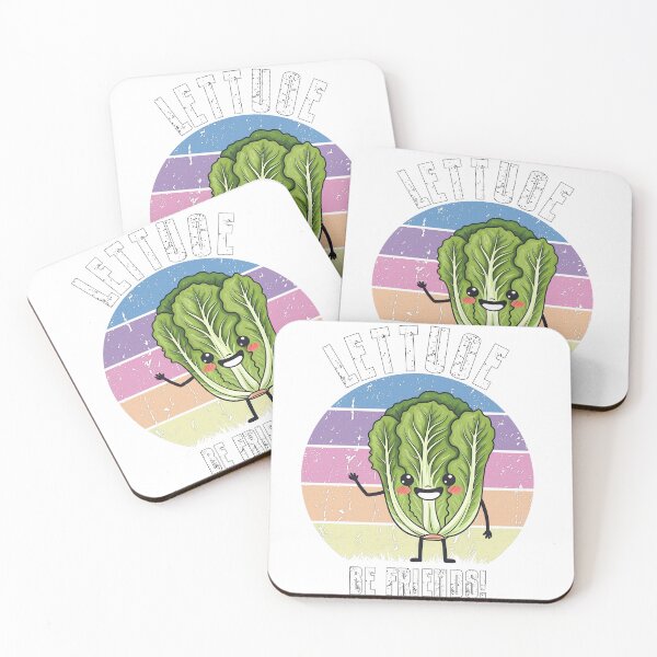 Item preview, Lettuce Be Friends - Vibrant Waving Lettuce Design designed and sold by NudnaGrafika.