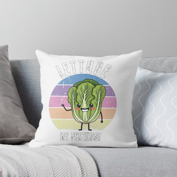 Item preview, Lettuce Be Friends - Vibrant Waving Lettuce Design designed and sold by NudnaGrafika.
