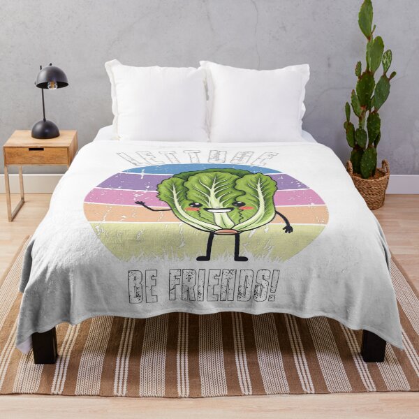 Item preview, Lettuce Be Friends - Vibrant Waving Lettuce Design designed and sold by NudnaGrafika.