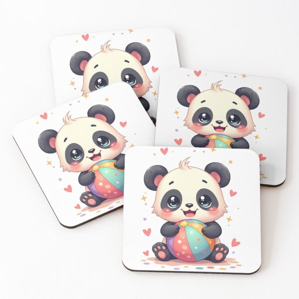 Item preview, Cute panda with his ball designed and sold by JonelleTshirts.