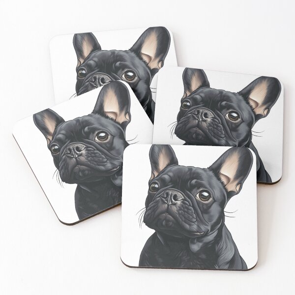 Item preview, An illustration of a BLACK French Bulldog designed and sold by JOTAMIKE.