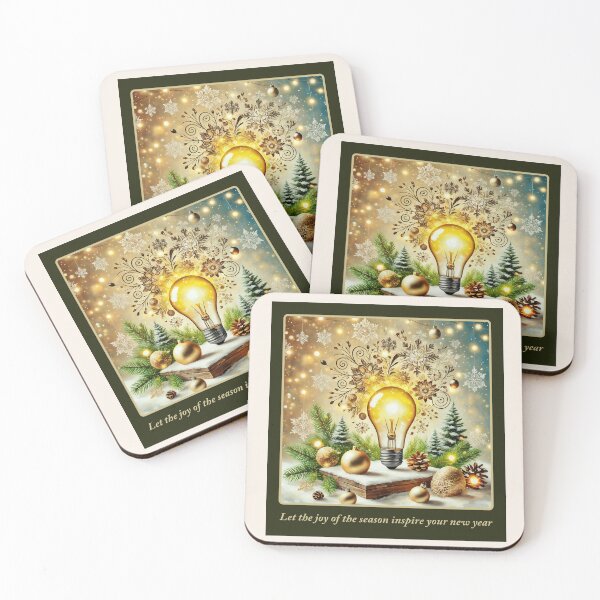 Item preview, May the joy of the season inspire your new year designed and sold by wisebearmedia.
