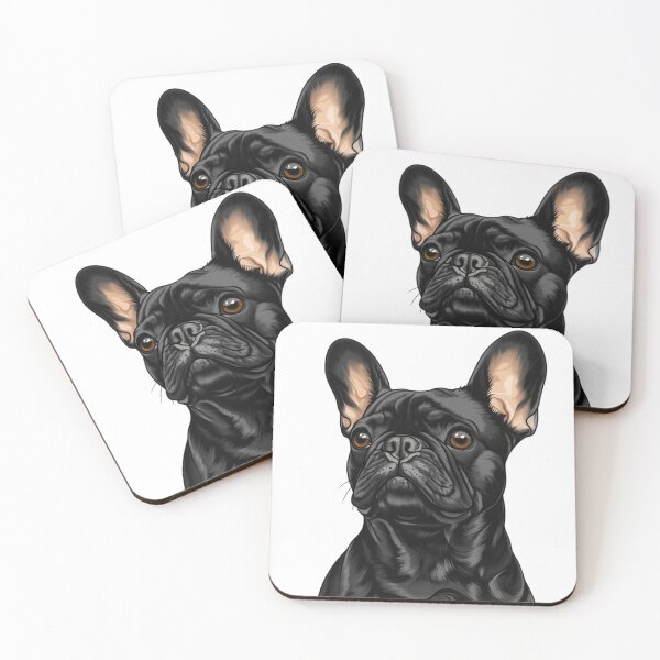 Item preview, An illustration of a BLACK French Bulldog designed and sold by JOTAMIKE.