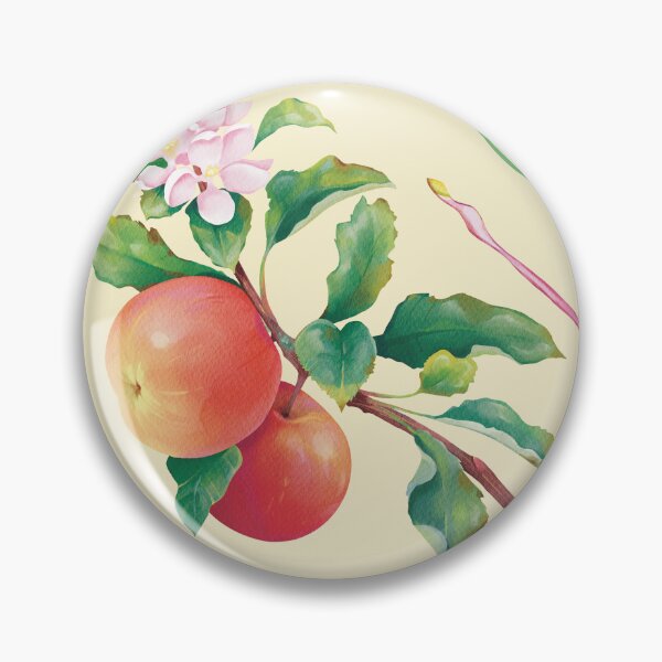 Aperçu de l'œuvre Motif pique-nique aux pommes et papillon de lune créée et vendue par Ainhoa Abad.