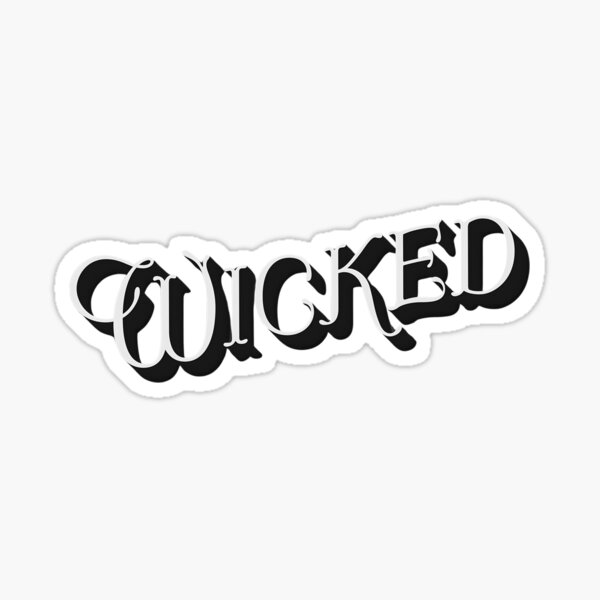 Artikel-Vorschau von Titelkarte im Vintage-Stil – Wicked, designt und verkauft von YonderAndBeyond.