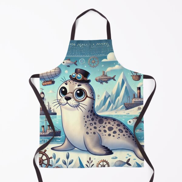 Item preview, Steampunk Leopard Seal designed and sold by Sillytoe.