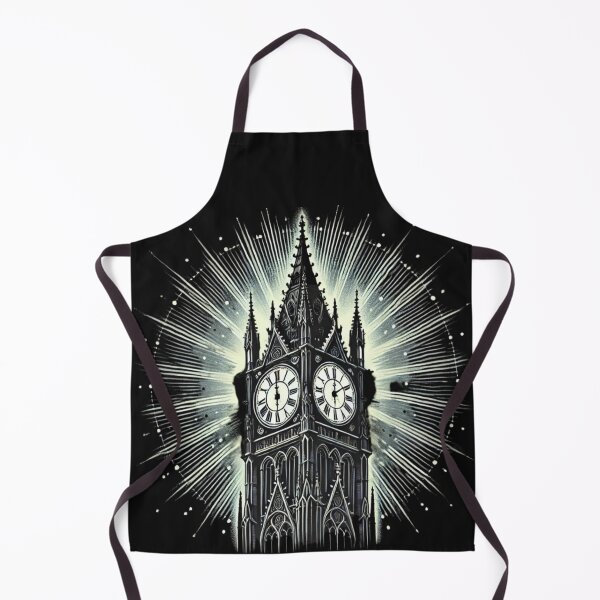 Item preview, Radiant Gothic Clock Tower T-Shirt Design designed and sold by uberjoe.
