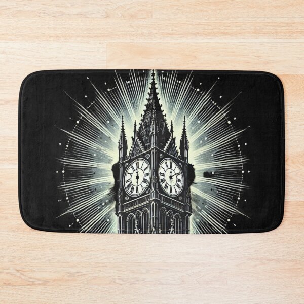 Item preview, Radiant Gothic Clock Tower T-Shirt Design designed and sold by uberjoe.