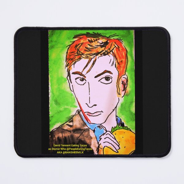 Item preview, David Tennant Eating Tacos designed and sold by BansheeMilk.