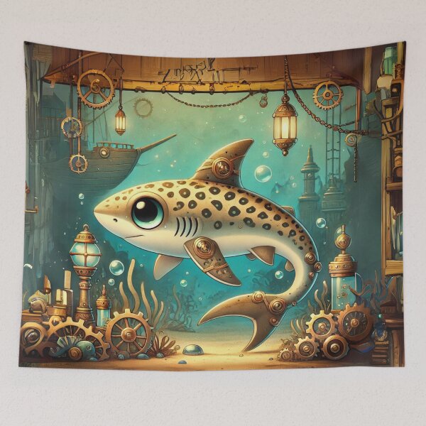 Item preview, Steampunk Leopard Shark designed and sold by Sillytoe.