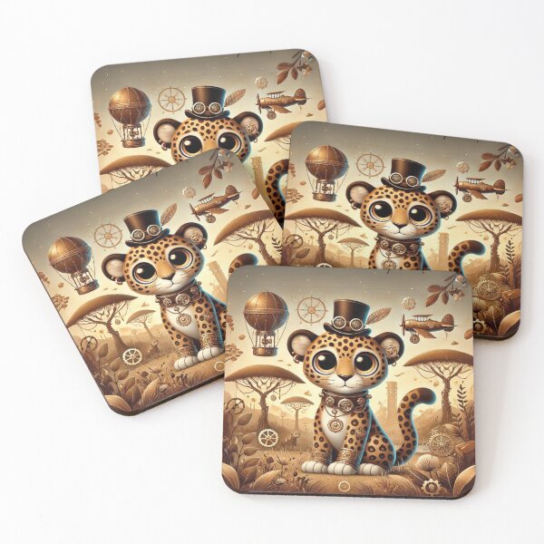 Item preview, Steampunk Leopard designed and sold by Sillytoe.