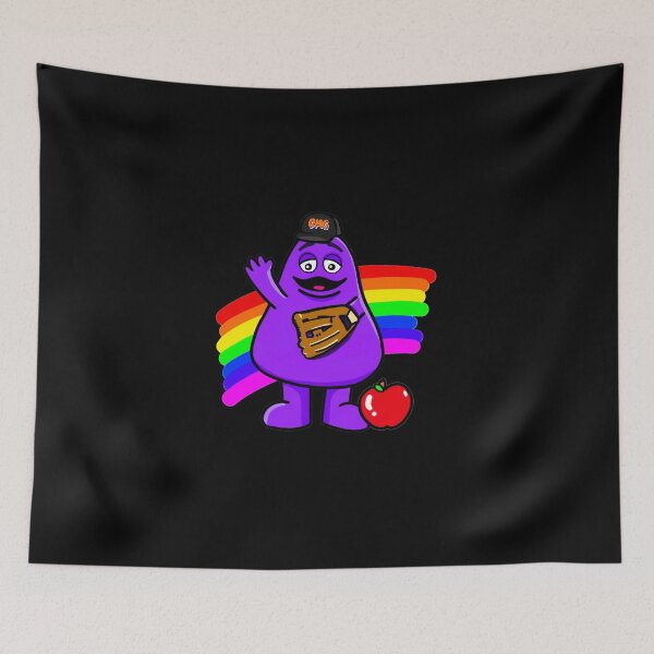 Item preview, Rainbow Baseball Grimace designed and sold by garzadeacon.
