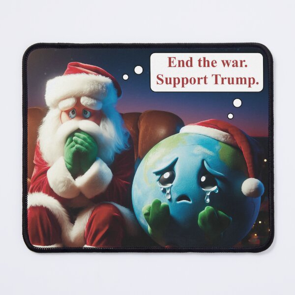 Item preview, Trump 2024+ Santa and world plea designed and sold by PerpetualPaths.