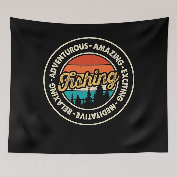 Item preview, Fishing Adventurous Amazing Exciting Meditative Relaxing Vintage sunset  designed and sold by Smix Pixels.