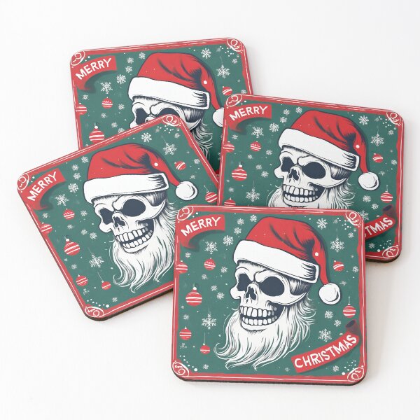 Item preview, Santa Skull, Santa Skeleton, Skull, Santa Skull, Christmas Time, Christmas, xmas, designed and sold by GOLDENGARDENART.