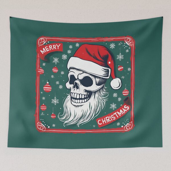 Item preview, Santa Skull, Santa Skeleton, Skull, Santa Skull, Christmas Time, Christmas, xmas, designed and sold by GOLDENGARDENART.
