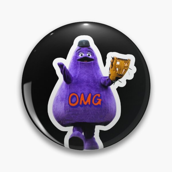 Item preview, OMG Grimace Funny Baseball Meme designed and sold by garzadeacon.