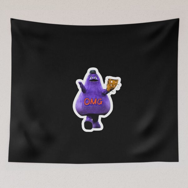 Item preview, OMG Grimace Funny Baseball Meme designed and sold by garzadeacon.