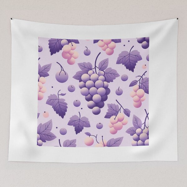 Item preview, Minimalist Pastel Purple Grapes designed and sold by CeammiShop.