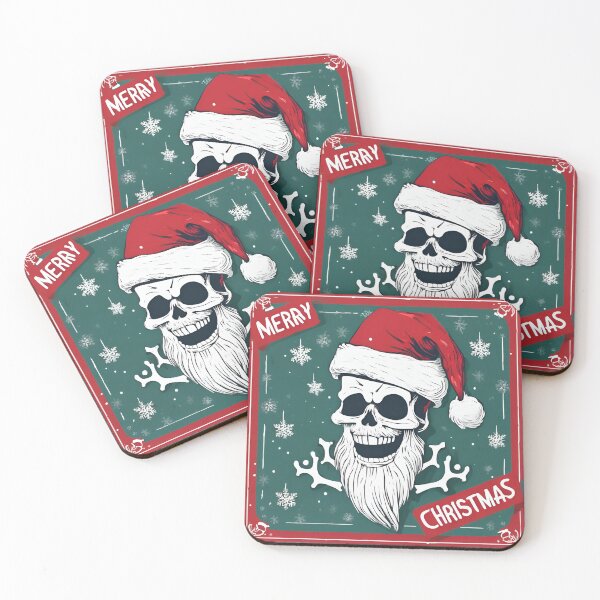 Item preview, Santa Skulls, Santa Skeleton, Skull, Santa Skull, Christmas Time, Christmas, xmas, designed and sold by GOLDENGARDENART.