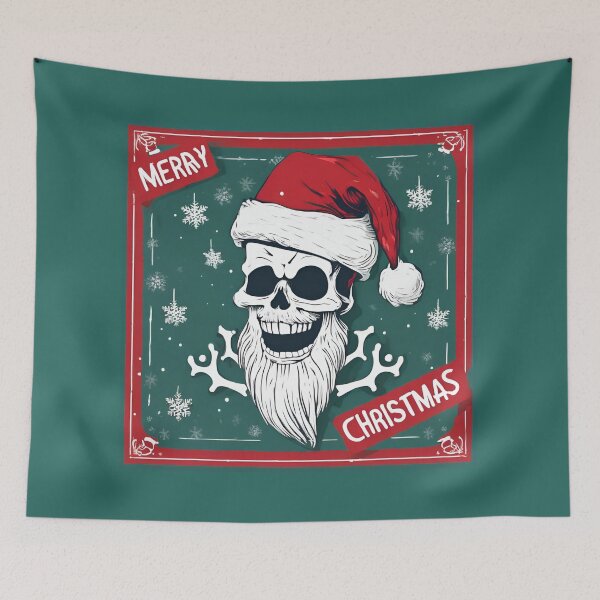 Item preview, Santa Skulls, Santa Skeleton, Skull, Santa Skull, Christmas Time, Christmas, xmas, designed and sold by GOLDENGARDENART.