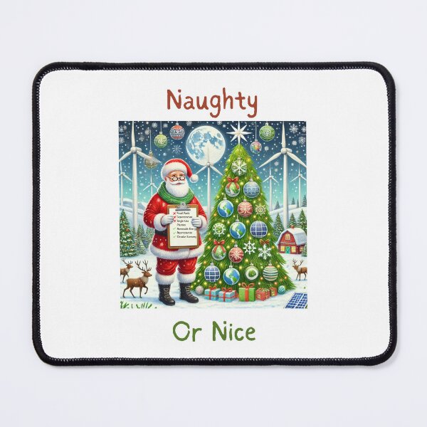 Item preview, Eco-Friendly Naughty or Nice Christmas designed and sold by Traloch O'Laoi.