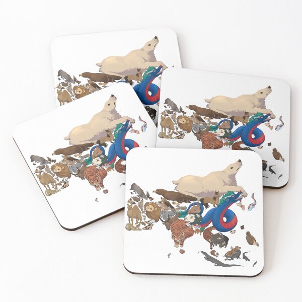 Item preview, Map of Asia’s national animals (transparent) designed and sold by Ibis-Wolfie.