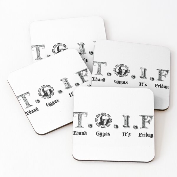 Item preview, Thank Gygax It's Friday designed and sold by Goth-It-Covered.