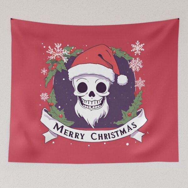 Item preview, Santa funny Skull, Santa Skeleton, Skull, Santa Skull, Christmas Time, Christmas, xmas, designed and sold by GOLDENGARDENART.