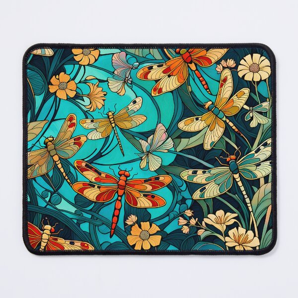 Item preview, Dragonfly Art Nouveau Painting pinterest aesthetic designed and sold by druidwolfart.