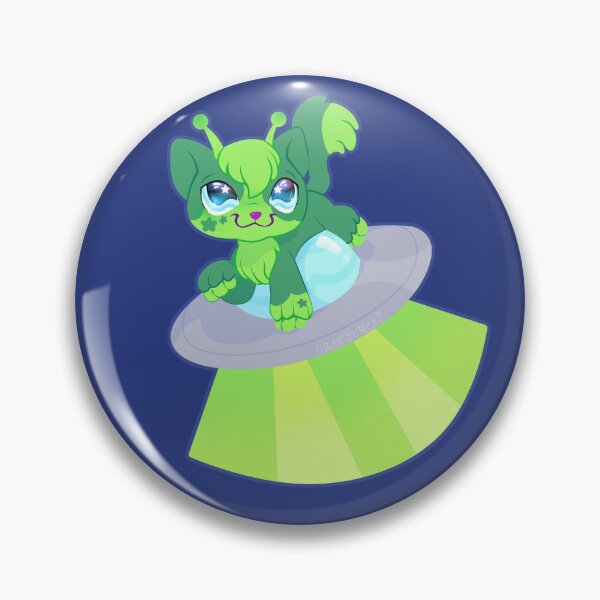 Item preview, Out of This World - Wordless - Alien Cat - Comet (Patch) designed and sold by uraniyumcat.