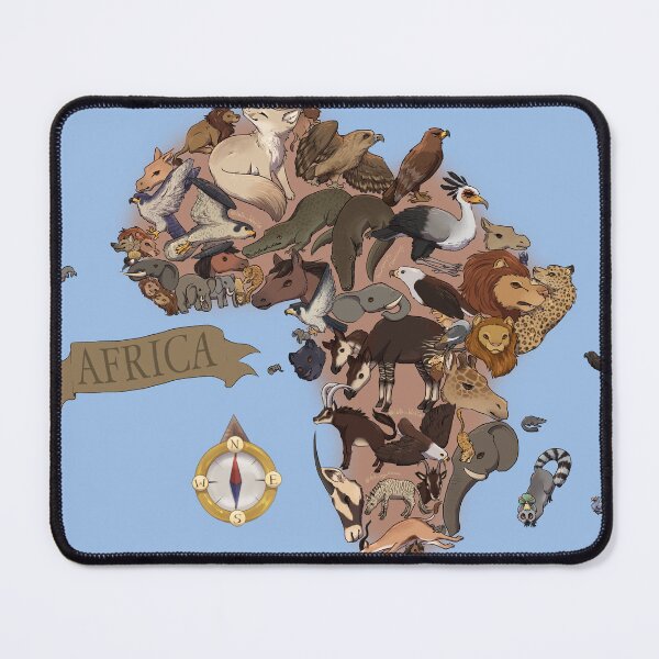 Item preview, Map of Africa’s national animals designed and sold by Ibis-Wolfie.