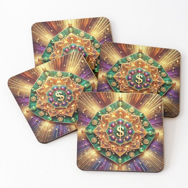 Item preview, Money Magnet Series: Wealth-Infused Mandala Artwork designed and sold by Meta2Physical.