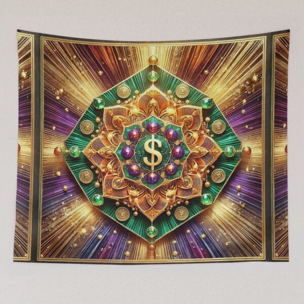 Item preview, Money Magnet Series: Wealth-Infused Mandala Artwork designed and sold by Meta2Physical.