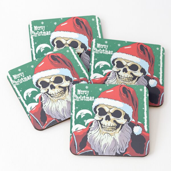 Item preview, Santa funny Skulls, Santa Skeleton, Skull, Santa Skull, Christmas Time, Christmas, xmas, designed and sold by GOLDENGARDENART.