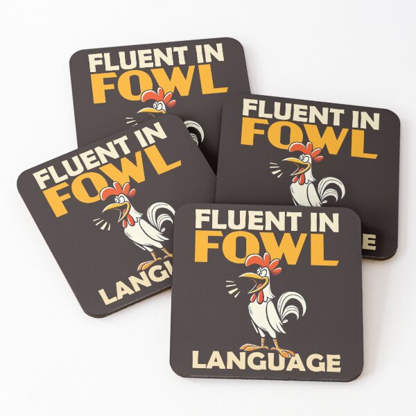 Item preview, Fluent in Fowl Language | Funny Chicken Rooster Humor designed and sold by Victor Shadehorn.